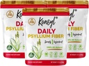 Konsyl Daily Psyllium Fiber, 3 Pack, 360g Gusset Bag, Glutenvrij, Niet GGO, Keto Vriendelijk, Ongearomatiseerd, Gemakkelijk mengen vezels