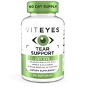 Viteyes Tear Support Eye Soothing Blend, Occasional Dry Eye Supplement, No Eye Drops, Redness Relief, Eye Vitamin, Allergie Ondersteuning voor Itchy Eyes, Omega-3 Fish Oil, 90 Softgels