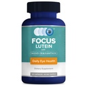 Focus Lutein voor ogen met Meso-Zeaxanthine, Eye Vitamin Supplement, 60 Count, 60 Day Supply, Daily Vision Support for Digital Screens, Bright Lights, Sunlight, Vegan en Sugar-Free, Made in USA
