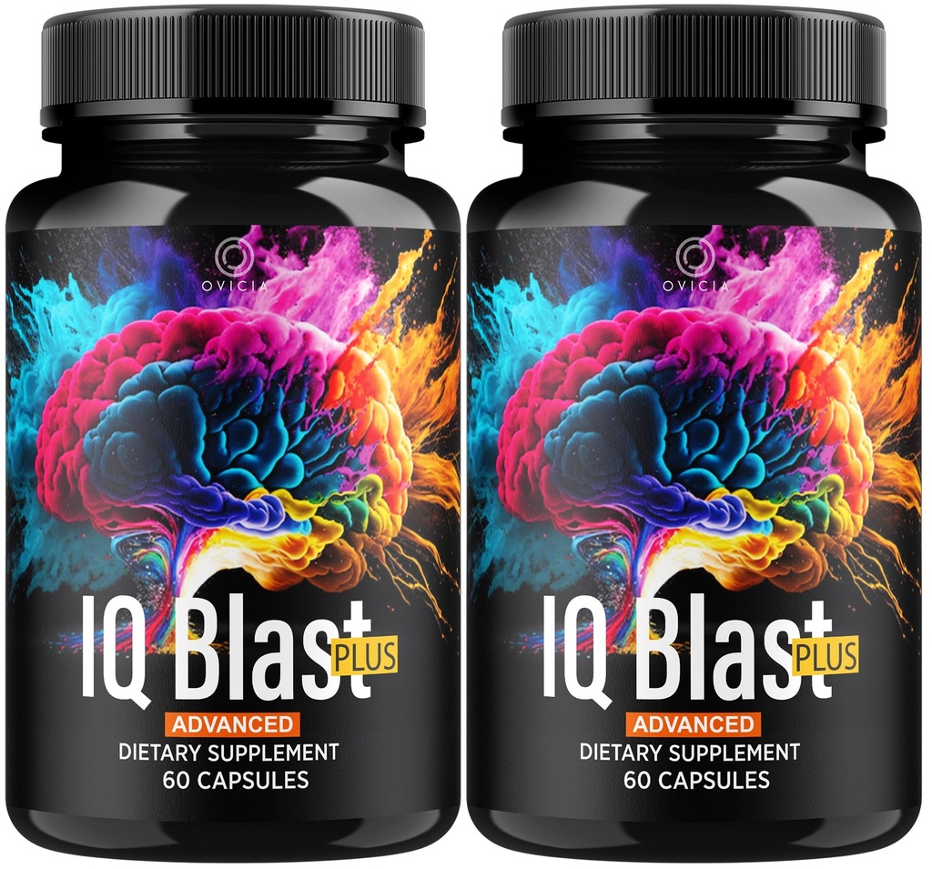 (2 Pack) IQ Blast Plus - IQBlast Plus Capsules Ondersteuning Geavanceerde Formule Reviews, IQBlastPlus Pillen Natuurlijke Ingrediënten Geheugen Ondersteuning Dagelijkse Vitaminen voor Gezondheid en Welzijn, 120 Capsules voor 2 maanden