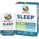 Sleep Dissolving Strips by MaryRuth's | L Theanine | Chamomile Flower | Melatonin 5mg | Valerian Root | Vitamin B6 | Sugar Free | Cranberry Flavor | Vegan | Gluten Free | Dairy Free | 30 Count