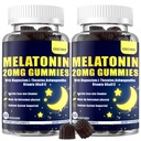 Melatonin 20mg Gummies for Adult: Sugar Free Melatonin Supplement Extra Strength with Ashwagandha L-Theanine Magnesium Turmeric Vitamin D3 B6 B12 - Non-Habit Forming for Women Men(120Count)