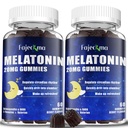 Natural Melatonin 20mg Gummies for Adults: Sugar Free Chewable Supplement with Magnesium Ashwagandha L-Theanine GABA Valerian Root Vitamin B12 Gummy - for Women Men Deep Zzz Immune Support(120Count)
