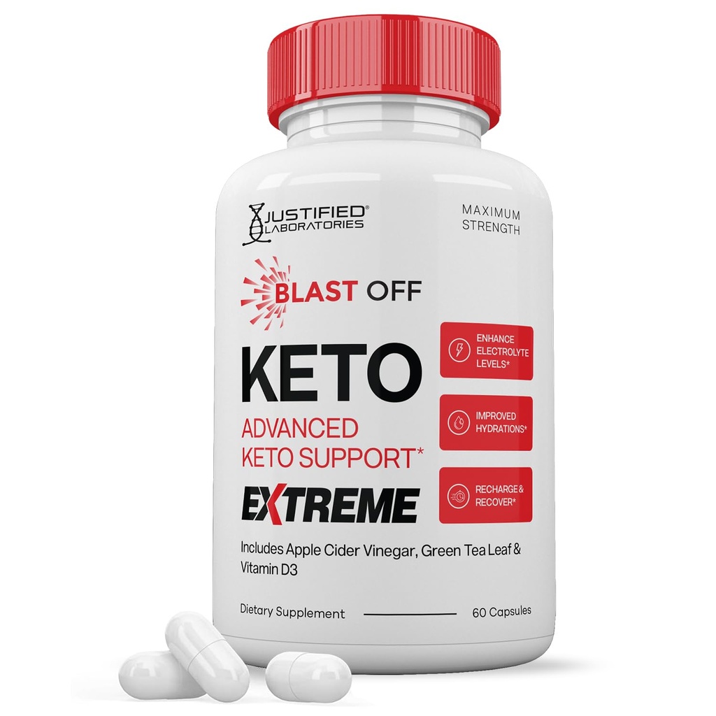 Blast Off Keto ACV Extreme Pillen 1675MG Keto Ondersteuning Blend Alternatief voor BlastOff Keto ACV Gummies Geformuleerd met Apple Cider Vinegar Extra Virgin Olive Oil Powder Green Tea Leaf 120 Capsules