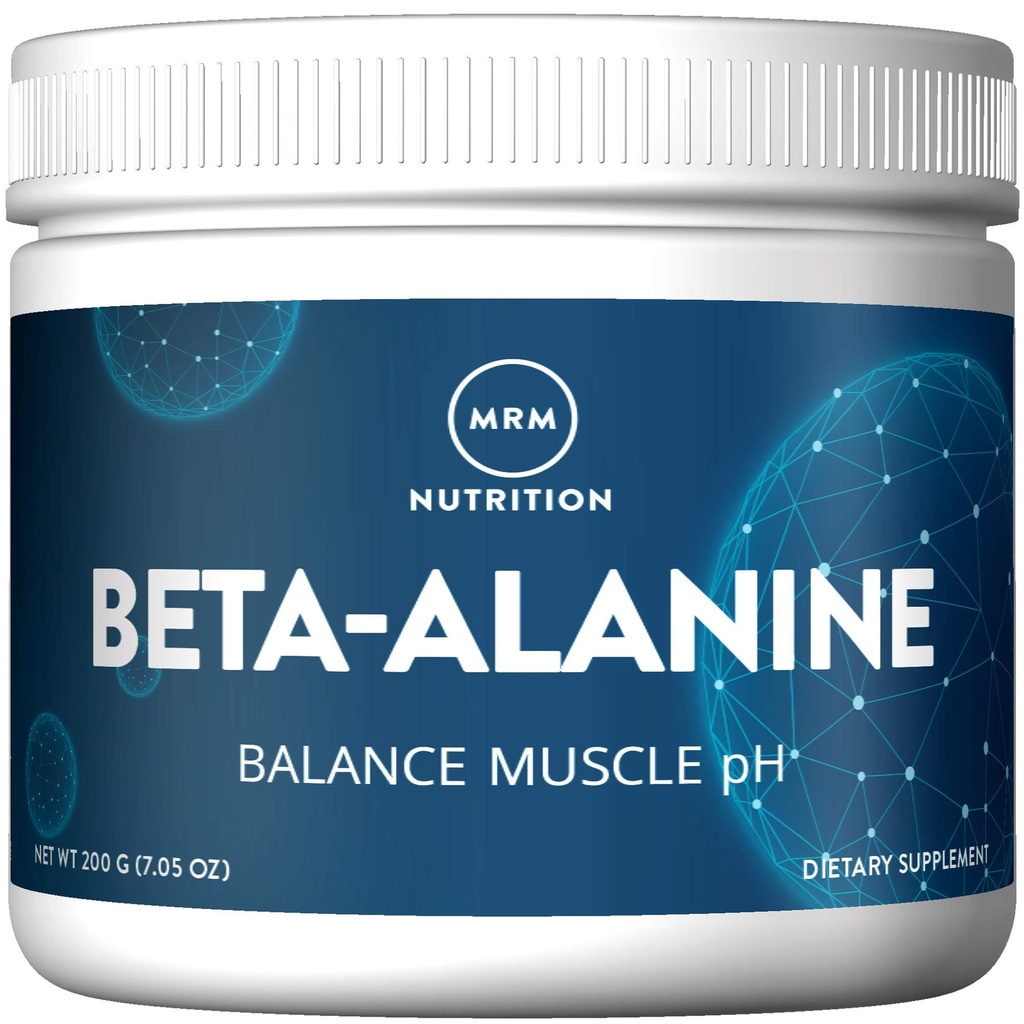 MRM Nutrition Beta-Alanine Powder - Carnosyn® Gepatenteerde Beta-Alanine Ondersteunt Srength, Focus, Spiergroei & Endurance voor vrouwen & mannen, Veganistisch, Glutenvrij - 125 Servers