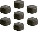 Cadence Travel Containers - Pill Case Set - Magnetic Travel Capsules,Daily Medicine Organizer for Pillen, Supplementen, & Vitamins - 7 Flex Smalls (0,560z) for Weekly Pill Organizer - Charcoal
