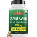 Peruaanse Naturals Biologische Vitamine C van Camu Camu Capsules 1.500mg - 150 Vegan Pillen, Natuurlijke Vitamine C van Whole Food Camu Berry Biologische, Non-GMO