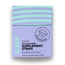 Dissolvable Sleep Strips – Fast-Acting Melatonin 5mg with L-Theanine, Lavender, Chamomile, Hibiscus & Valerian – Natural Cranberry Flavor – 30 Strips