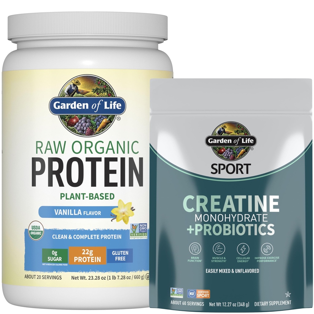 Garden of Life Protein & Createine Bundle 