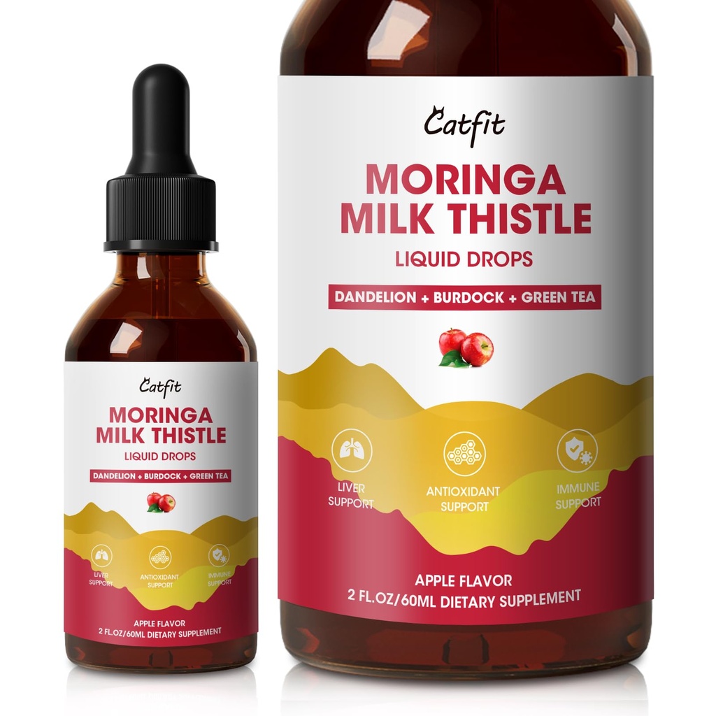 Melkdistel Lever Detox druppels Apple Flavor 
