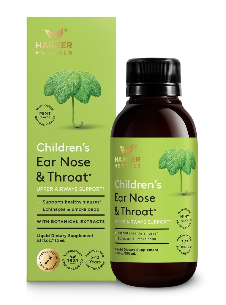 Earnose & Throat Syrup, Herbal Formula for Sinuses & Seasonal Wellness Includes Echinacea, Pelargonium & Elderflower, Plant Based - 5.1 Fl oz (30 Servings)