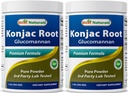 Best Naturals 2 Pack Konjac Glucomannan Root 1 Pond - 2000 mg per Serving - (Totaal 2 Pond)