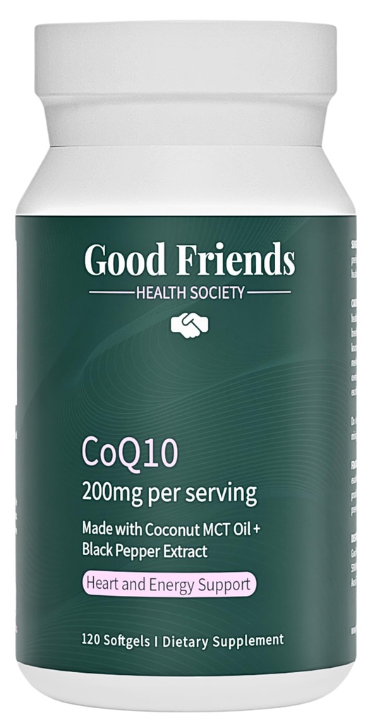 Ubichinol CoQ10 200mg - Hoge absorptie met Black Pepper Extract & Coconut MCT Oil - 120 Softgels, Lab-getest, Geen Zaadolie, Non-GMO - Hart- en energiesteun