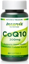 Hoge Absorptie CoQ10 200mg Softgels voor Hart Gezondheid en Energie Metabolisme - Krachtig Antioxidant Supplement voor Statin gebruikers - 30 dagen Levering door Innervis Voeding