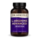 Dr. Mercola L-Arginine Geavanceerd, 30 porties (90 capsules), 1000 mg per portie, Dieetsupplement, Ondersteunt energieproductie, Niet-GMO