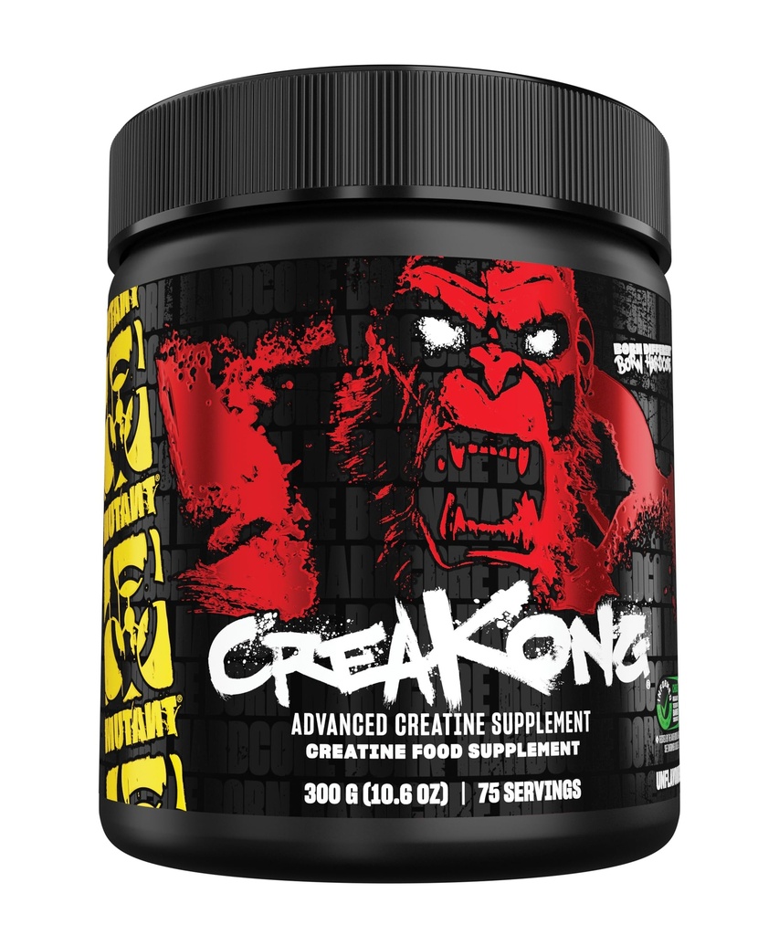 Mutant Creakong 300G van het leveren van pure onvervalste grootte en macht, een creatieve blend die alleen Pure Creatines uit de wereld levert toonaangevende creatieve bronnen.