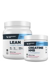 Transparent Labs Lean Pre-Workout (30 Servings, Strawberry Lemonade) & Creatine HMB (30 Servings, Strawberry Lemonade)