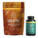 Primal Creatine Powder + Primal Multi Collagen Capsules Bundle | 2-Pack | Support Strength, Recovery, Joint & Skin Health | 30 Servings Each
