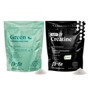 B-FIT B Vegan Proteïne + Just Creatine - Pea Proteïne Poeder 600 g - Plant Based Proteïne Shake - Creatine Monohydraat Poeder - Creapure - 90 porties - 450 g