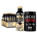 Jocko Mölk Grass Fed Proteine Shakes - klaar om te drinken (pakket van 12) Vanille + Jocko Creatine