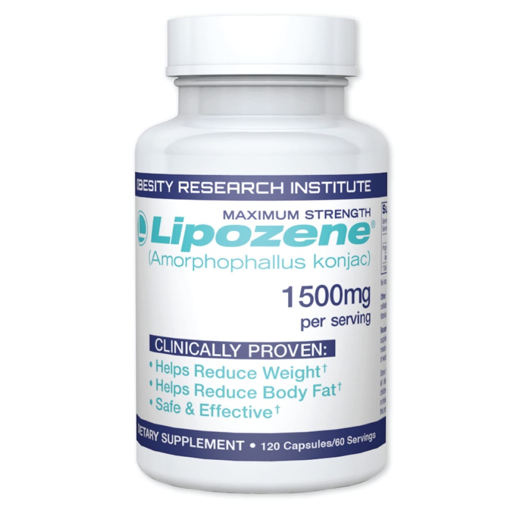 Lipozene MEGA-fles - 120 capsules, waardoor het onze grootste grootte beschikbaar - Apetite Suppressant