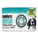 Dinovite hondentandpoeder, borstelvrije ademverfrisser en tandenreiniging Tandverzorgingspoeder met probiotica en postbiotica, orale zorg slechte adembehandeling, middelgrote honden, Made in USA, 30 Day Supply