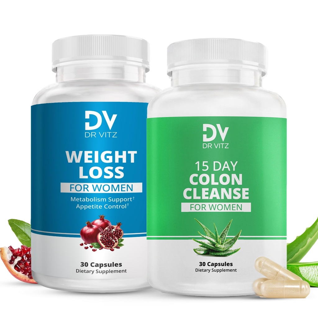 Weight Management van vrouwen Duo 15 dagen Ontgiften & gewichtsverlies Ondersteuning van 2 stappen om de resultaten te reinigen, te herstellen en te behouden