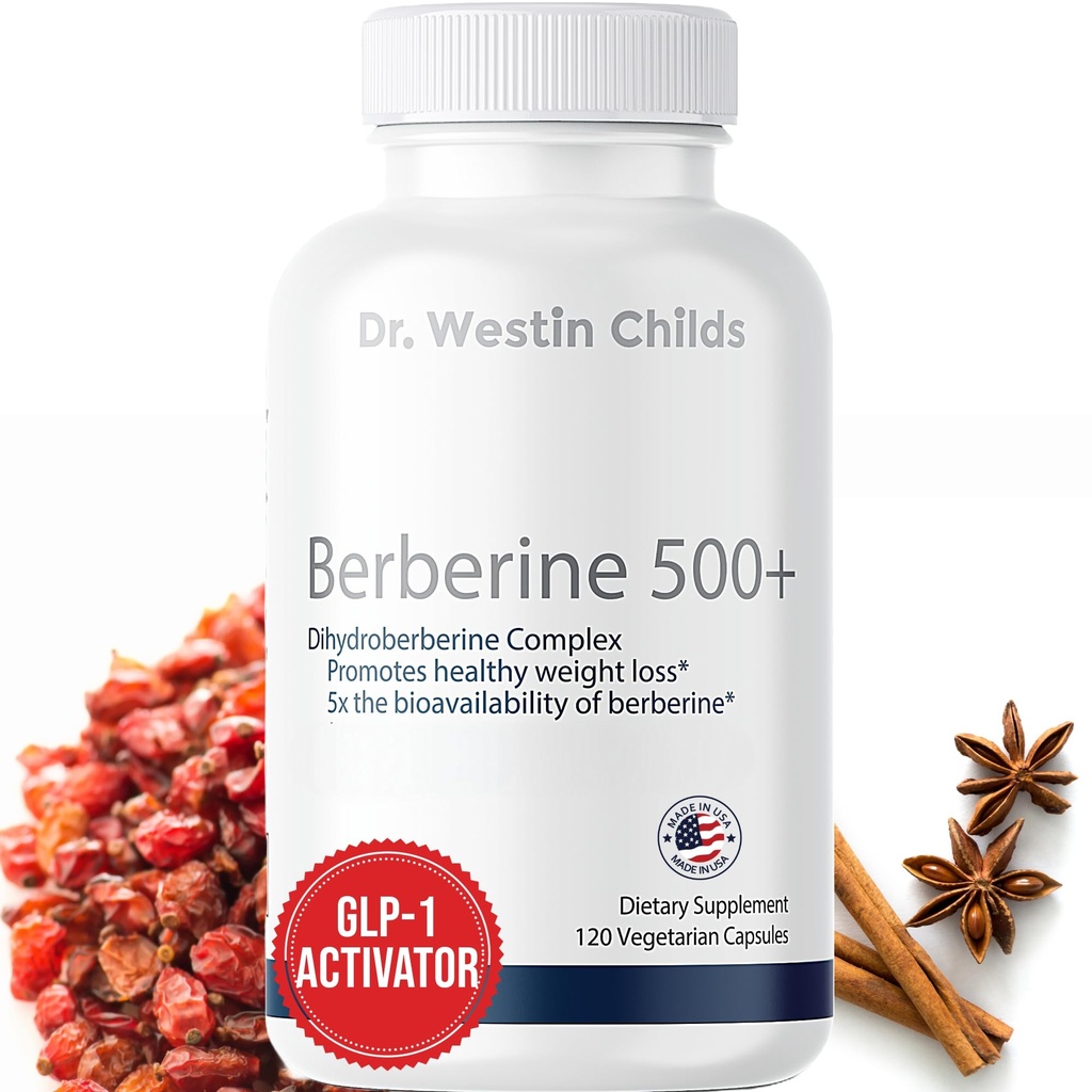 Dr. Westin Childs Dihydroberine Supplement 200 mg voor vrouwen & mannen, hart- en vaatziekten, darm, thyroïd, & Immuunondersteuning met alfa-lipoïnezuur - kan 5x effectiever zijn dan Berberine HCL 60 Ct