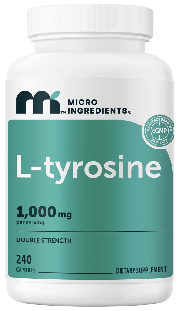 Micro-Ingrediënten L-tyrosine 1000 mg per portie, 240 capsules