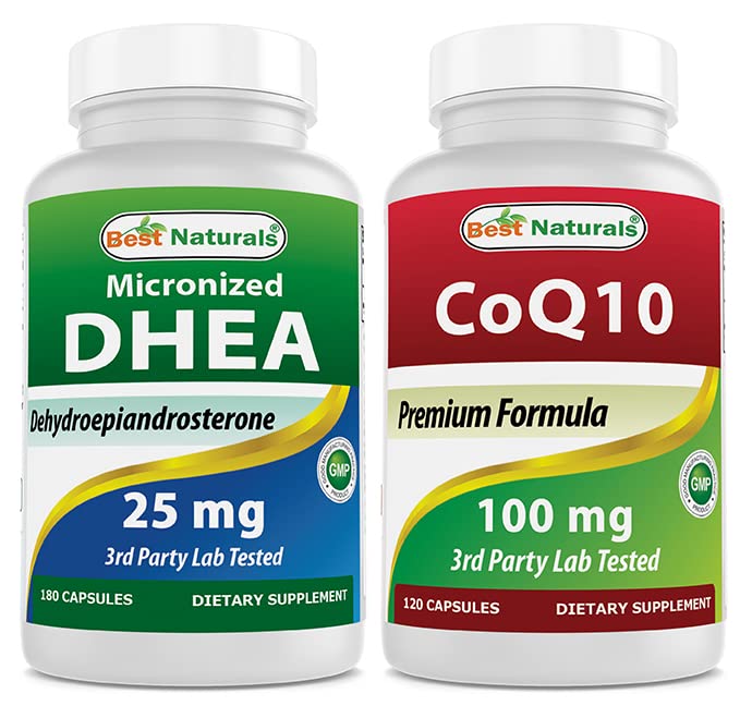 Best Naturals DHEA 25 mg & COQ10 100 mg