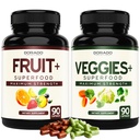 Fruit en groenten Supplement (180 capsules) Superfood Fruit en groenten Supplementen voor volwassenen - Premium Super Food for Energy and Immune Support - Veggies Capsules - Non-GMO & Vegan - USA Made