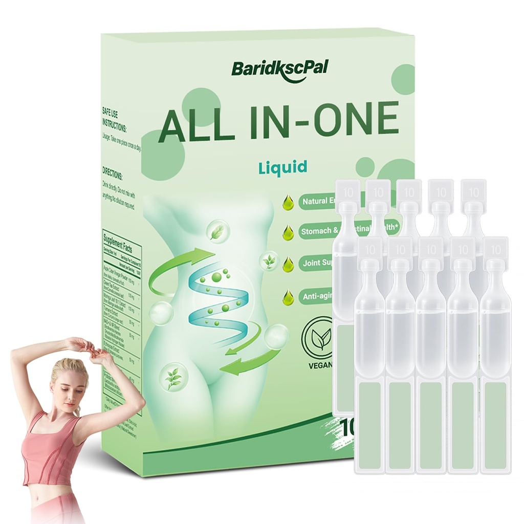 Zes-in-één-gezondheidsoplossing Orale Vloeistof, Natuurlijke Advanced Body Care Liquids Drop, Zes-in-één Orale Vloeistof voor vrouwen en mannen, Firming Skin en Body Shaping Care (1 Box)