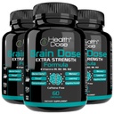 Gezondheidsdosis Hersendosis Premium Nootropics - Cafeïnevrije extra sterkte Formule voor mannen en vrouwen - Ondersteunt Hersengezondheid, Cognitive Focus & Memory Retention, Pack of 3.
