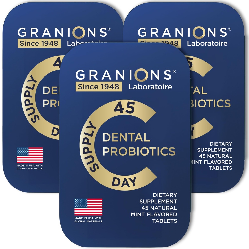 Orale Probiotische Munten - 3 miljard CFU voor tandprobiotica voor tanden en gom - Beste ademverfrisser met Lactobacillus Salivarus - Orale gezondheid Probiotica voor slechte adem -135 tabletten in blikjes