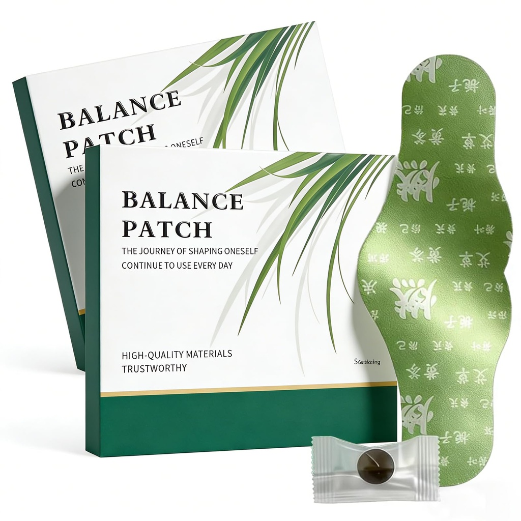 Balance Patch, Japanse Herbal Patch Maag, Plant-Based Ingrediënten, Promoot buikcomfort Niet-irriterend ontwerp, Comfortabele hechting ontwerp, Eenvoudig Topisch gebruik(2 Boxes-10 Patches)