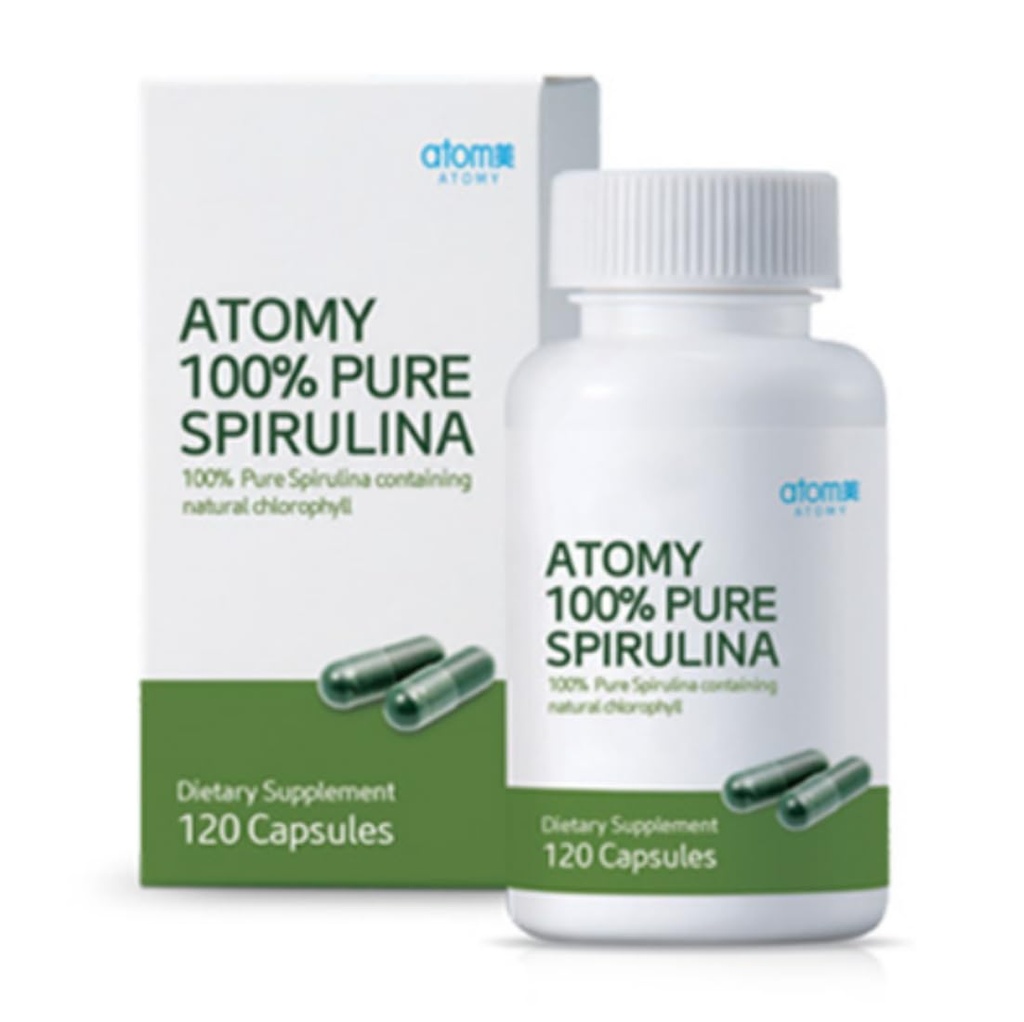 Spirulina 1.69oz (48g),120 capsules, 100% zuiver