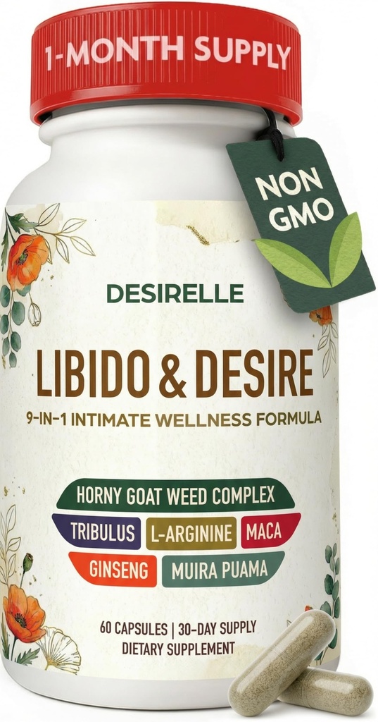 Libido ondersteuning voor vrouwen snelle acting - Hormone balans voor vrouwen met Hornygoatweed, Tribulus Terrestris en Maca Root, het verbeteren van supplementen voor stellen 60ct, 30-dagen levering USA getest