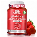 Suikervrij vitamine B Complex Gummies - Vitamine B12, B7, B6, B3 (Niacine), B5, B8, B9 (Folaat)- Derde partij Getest- Prenatale, Veganistisch dieet, Oudere Volwassenen - B Complex Vitaminesupplement- 60 Gummy Bottle