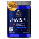 Marine Collagen Peptides Powder with Hyaluronic Acid, Coenzyme Q10, Vitamin C - Promote Firm Skin, Strong Nails&Hair, Healthy Joints - Hydrolyzed Collagen from Atlantic Cod - 10g per Serving