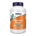 NOW Voedingssupplementen, Magnesium Malaatcapsules met 95 mg elementair magnesium, Zenuwstelselondersteuning*, 180 Veg Capsules