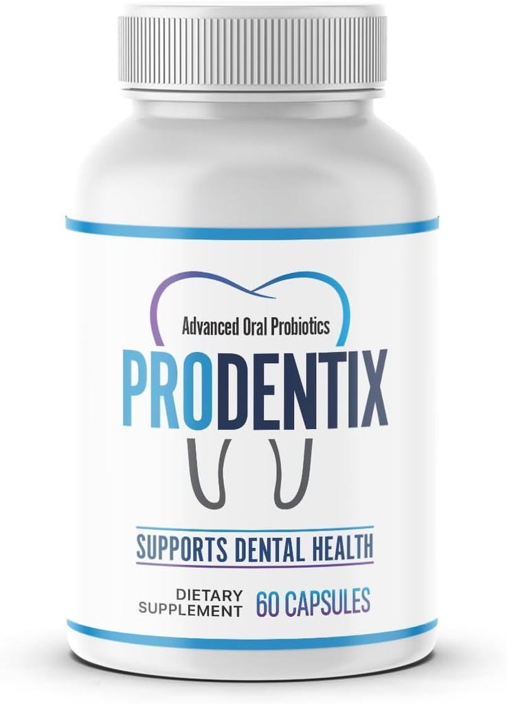 ProDentix Probiotic Supplement, 40 Billion CFU, 60 Capsules, Supports Dental and Digestive Health, BioDentix Vegetable Dietay Supplements