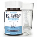 Hydrogen Water Tablets - 12 PPM H2 Molecular Hydrogen - 120 mg Magnesium-Based Reaction System - Supports Antioxidant Defense, Cellular Health, Energy & Brain Function - Non-GMO, Unflavored 60 Tablets