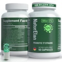 Probiotics for Women & Men - 120 Billion CFU, 17 Powerful Strains for Gut Health, Immunity & Fast Bloating Relief, Third - Party Tested, Non-GMO & Vegan Probiotics Formula for Digestive Health, 60 CT