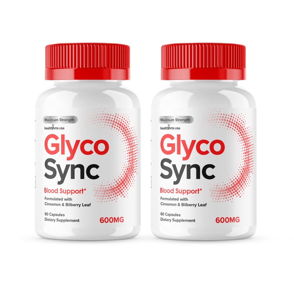 (2 Pack) Glyco Sync Capsules, Official Glyco Sync Blood Support Supplement Pills, Glycosync Advanced Formula Capsule, Glyco Sync All Natural Pills Health Reviews, 2 Month Supply (120 Capsules)