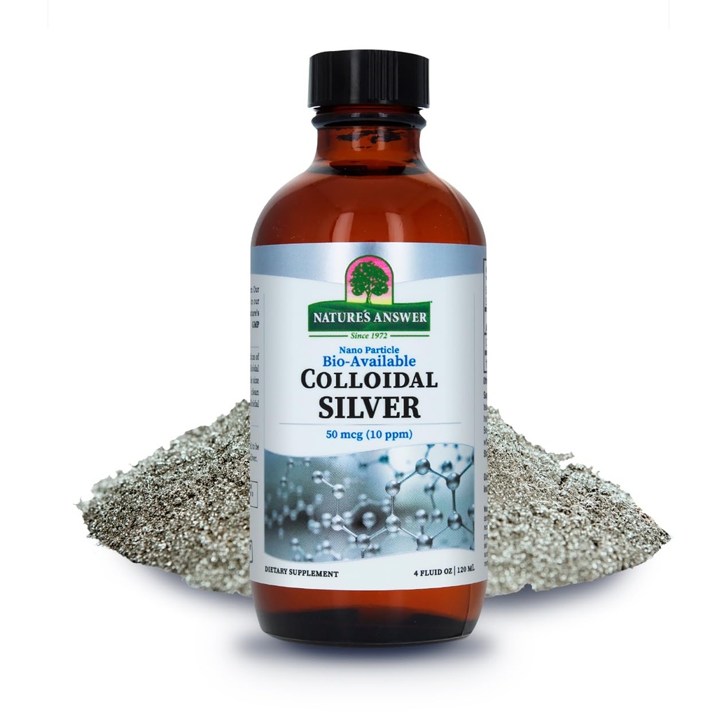 Collectief Silver Liquid 10 PPM 50 MCG High Potency Superior Elemental Silver Liquid Salve Immune Support Supplement, 4 fl. oz 