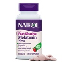 Natrol Melatonine 10mg Fast Solution Tablets - Aardbei smaak, 60 Tellen, Slaap Ondersteuning, Snel oplossen Melatonine voor volwassenen, 60-dagen Supply