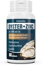 Oesters Extract Capsules met zinkpoeder, Oyster Supplementen voor mannen & vrouwen, natuurlijke en veilige Oyster Pillen, Help Immune System, Reproductive Systems & Bone Strength Health, 60 Capsules
