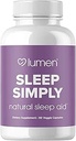 Lumen Naturals Slaaphulp voor volwassenen, kruidensupplement met Melatonine, Valeriaanwortel, Magnesium, Diepe Slaap Ondersteuning om te bevorderen Kalm Diepe Slaap voor betere rust - 60 capsules