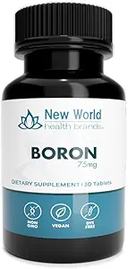 Boron Mineral Supplement 75mg | 30 Count - Trace Minerals Your Body Needs to Maintain Optimal Health and Wellness