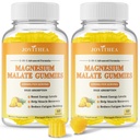 2 Pack Magnesium Malate Gummies 1000mg, High Absorption Magnesium Supplements for Adults & Kids, with L-Theanine, CoQ10 & Vitamin B6, Support Energy Production, Muscle Function, Non-GMO, Vegan, 120Ct